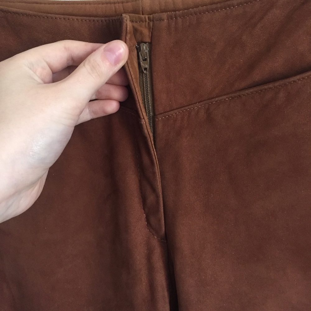 Vintage PLAYBOY Brown Suede Pants NWT - Picture 8 of 9